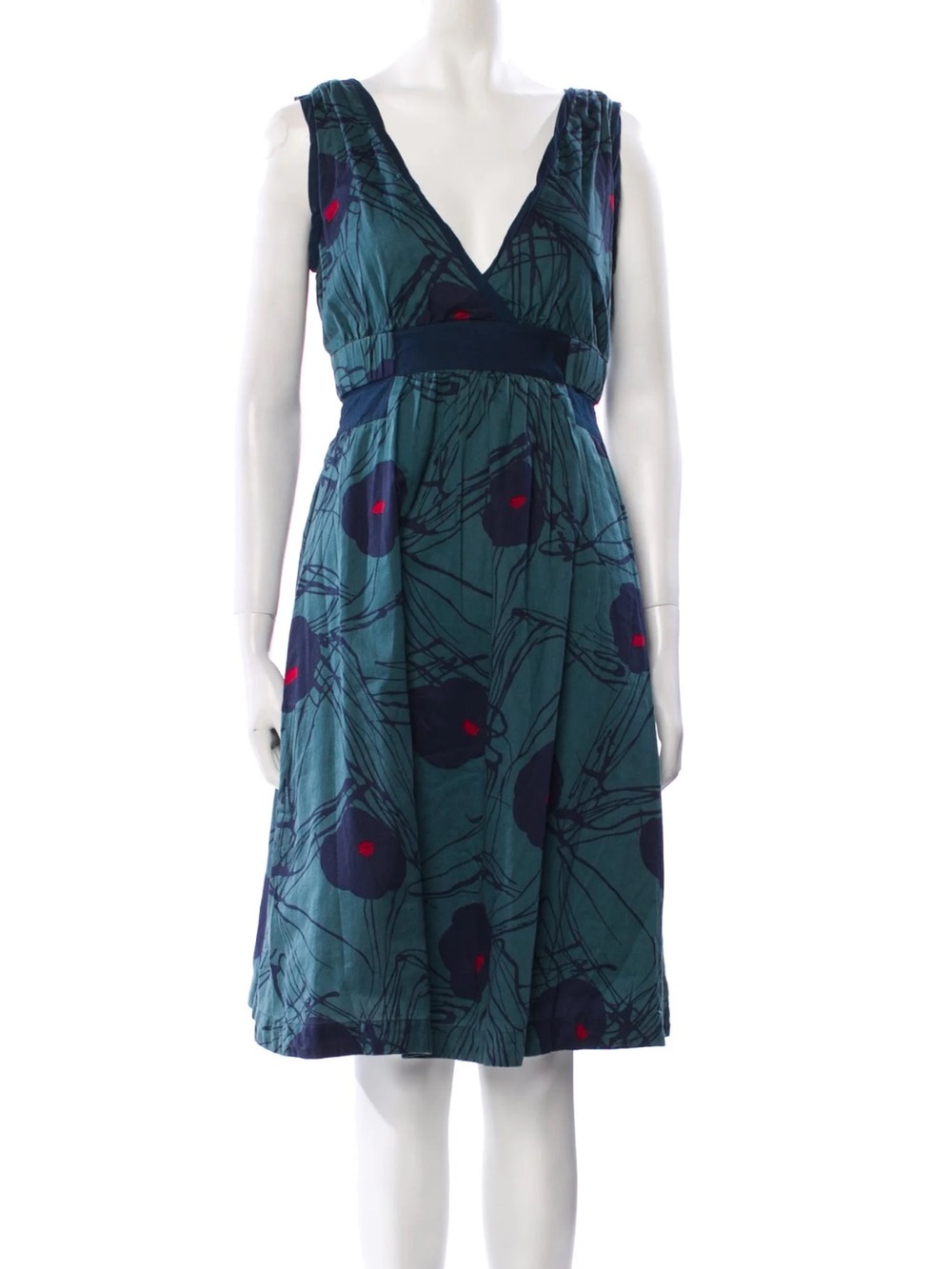 Teal floral print Marc Jacob’s dress vintage